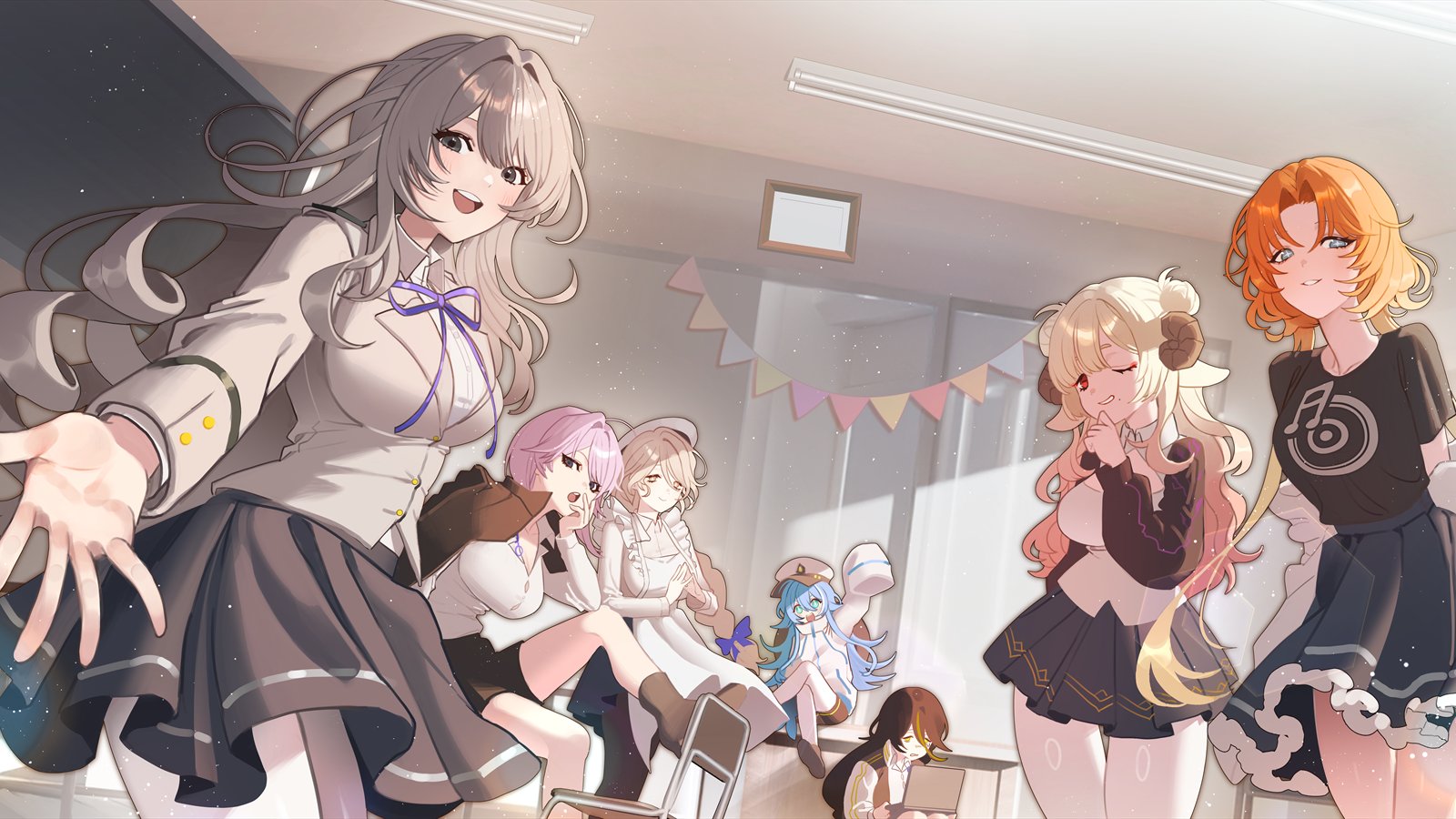 Afterschool Brawl Club students gathered in a bright school clubroom.